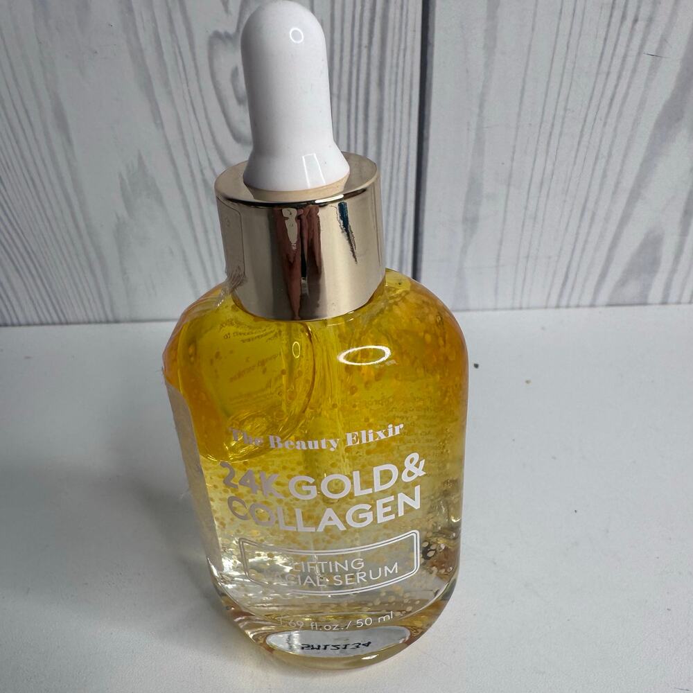 The Beauty Elixir 24k Gold & Collagen ~ Lifting Facial Serum ~ Face 1.69 fl oz